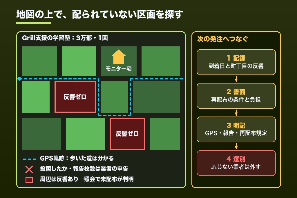 第8章 配布されたかを確かめる4つの検証方法｜ポスティングの配布品質とGPS報告の見方