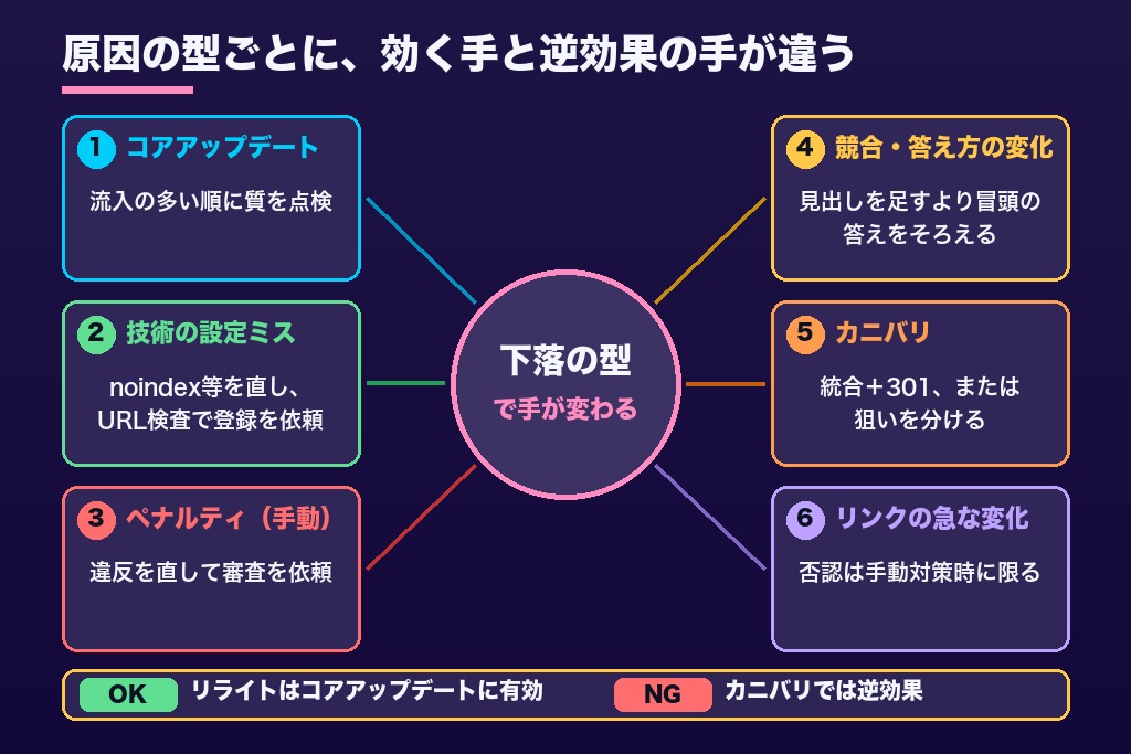 第4章 型別に打つ手が変わる、下がった順位を戻す6つの回復施策
