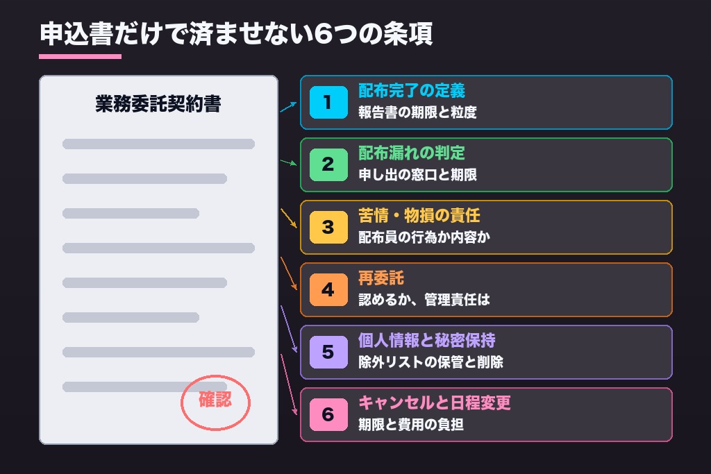 第8章 業務委託契約で決めておく6つの条項｜再配布・損害・個人情報とポスティング代行