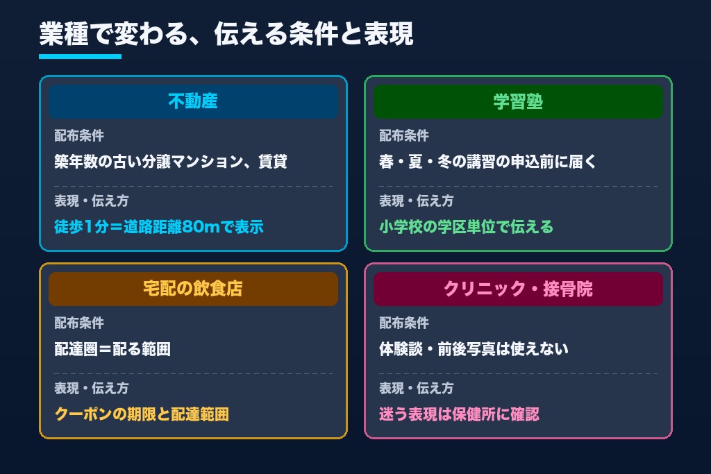 第9章 不動産・学習塾・飲食・クリニックで変わるポスティング代行の頼み方｜業種別4つの注意点