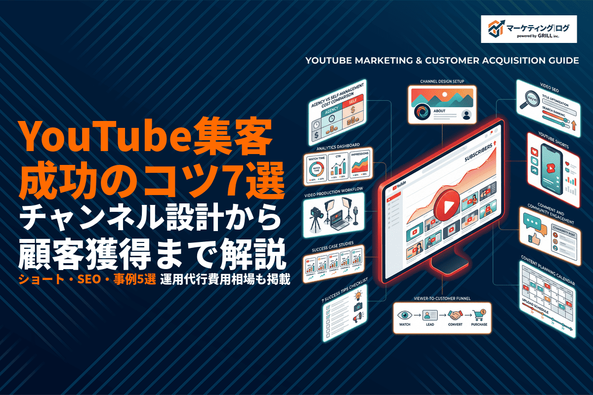 【2026年最新】YouTube集客の方法と成功のコツ7選！費用相場・事例・運用代行まで！