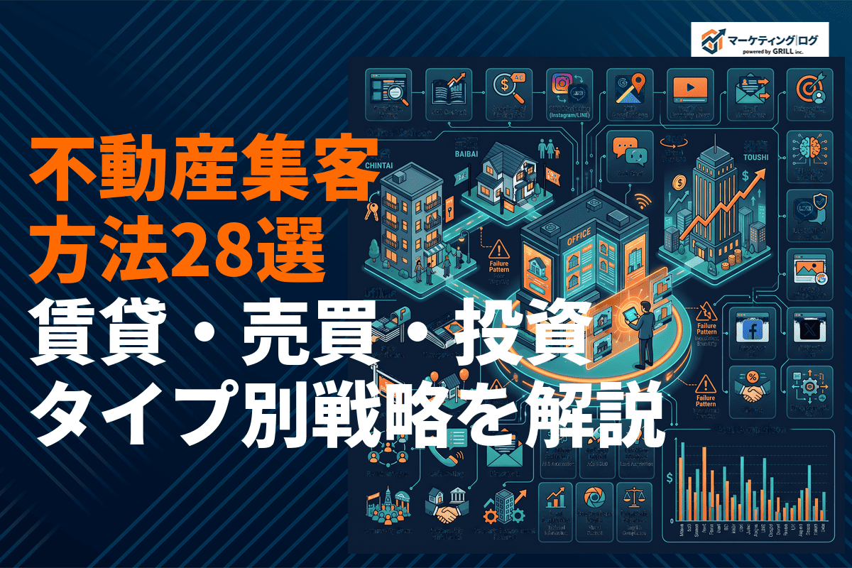 不動産がやるべき最新集客施策28選！賃貸・売買・投資物件タイプ別の戦略を完全解説！