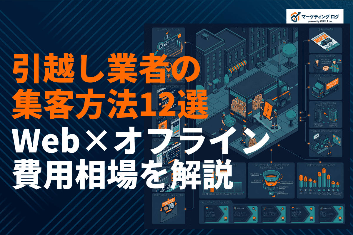 引越し業者がやるべき集客方法12選！Web・オフライン施策と費用相場を徹底解説