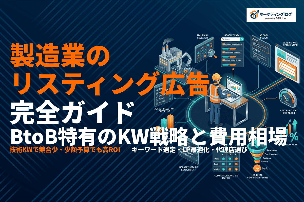 製造業のリスティング広告完全ガイド！BtoB特有のキーワード戦略と費用相場を徹底解説