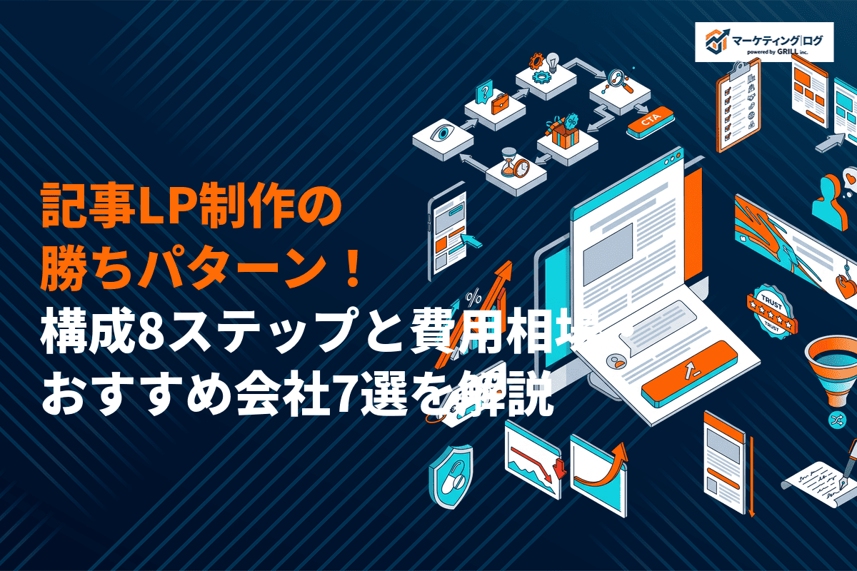 記事LP制作の勝ちパターンとは？構成8ステップと費用相場・おすすめ会社7選を徹底解説