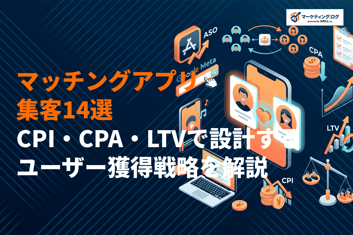マッチングアプリの最強集客術14選！CPI・CPA・LTVで設計するユーザー獲得戦略を解説