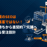 建設業がSEO対策で直契約・元請受注を増やす全設計！下請待ちから脱却する設計の考え方！