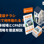 外壁塗装のチラシは1万枚で何件取れる？制作のコツと反響率の相場や配布戦略を徹底解説
