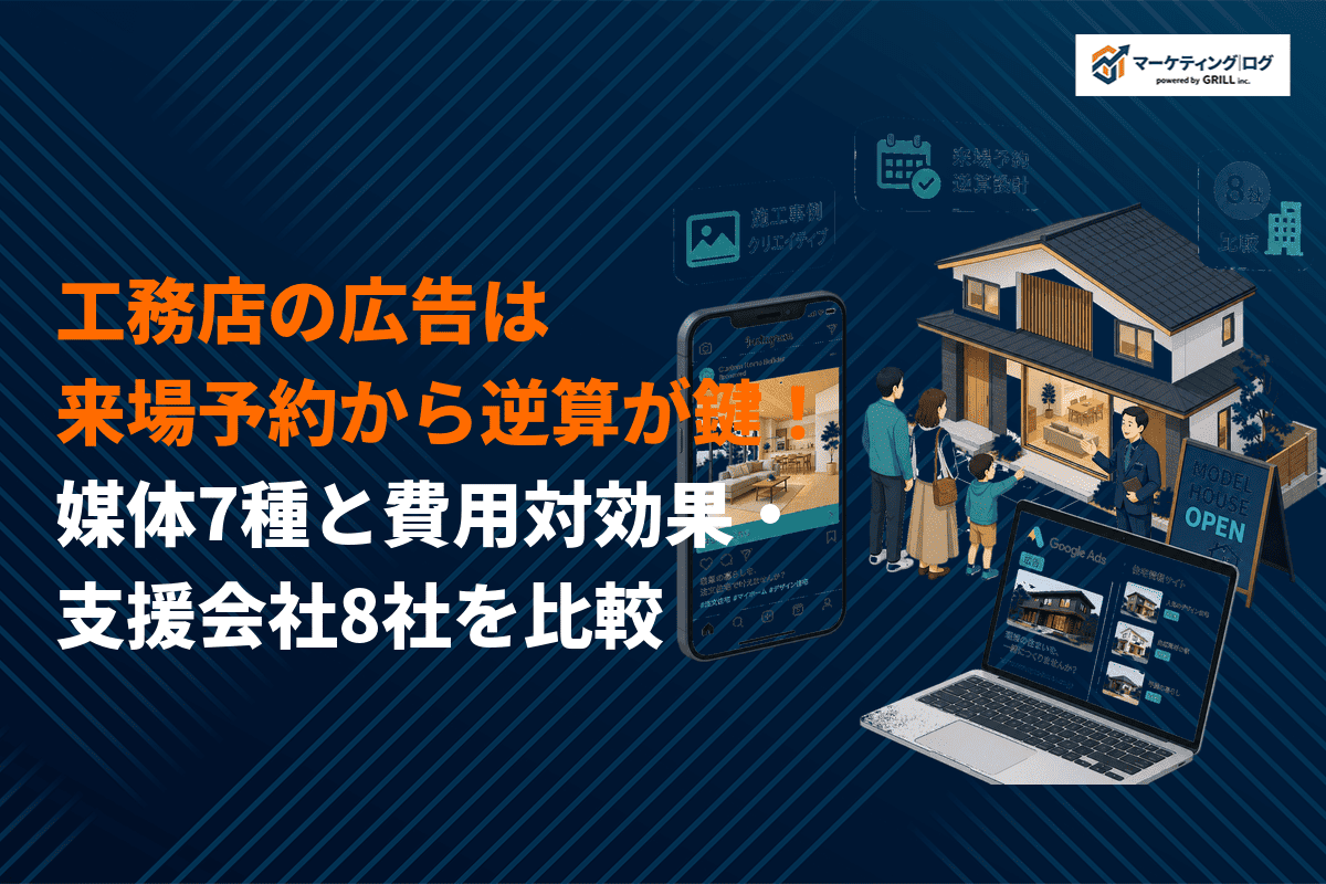 工務店におすすめな広告手法7種を徹底比較！費用対効果の目安と人気の代理店8社を解説