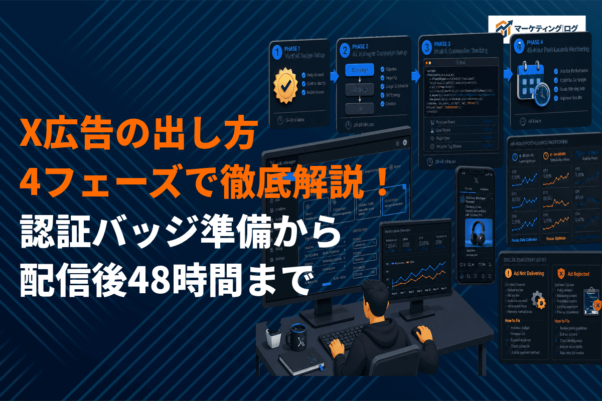 X広告の出し方をステップ別に徹底解説！認証バッジから配信まで出稿方法をご紹介！