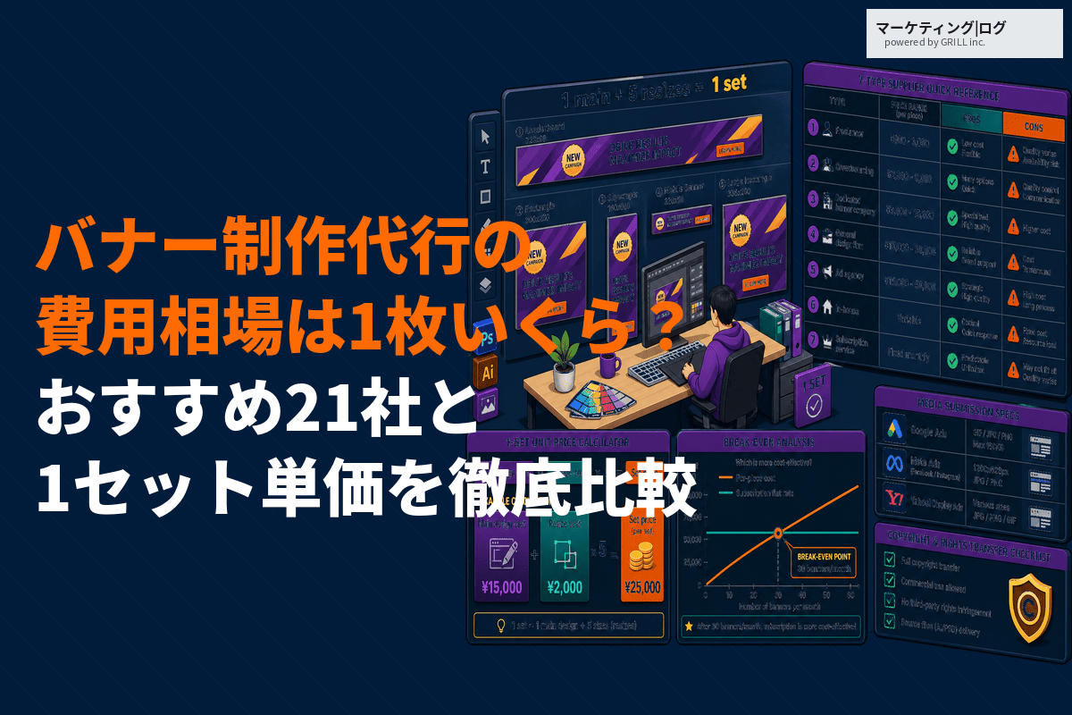 バナー制作代行の費用相場は1枚いくら？おすすめ制作会社21選と単価の目安を徹底比較！