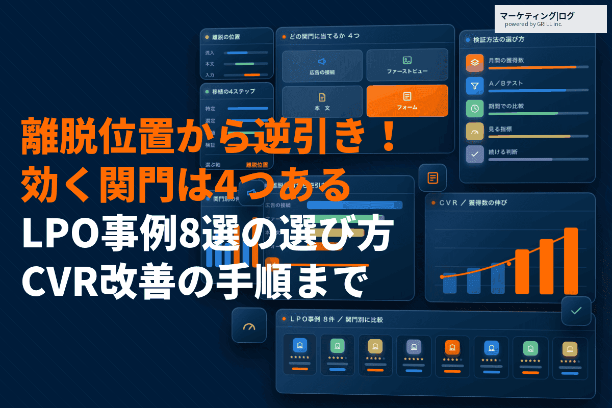 LPOの成功事例8選を徹底解説！CVR改善の効果的な施策とは？離脱位置から逆引きする改善手順