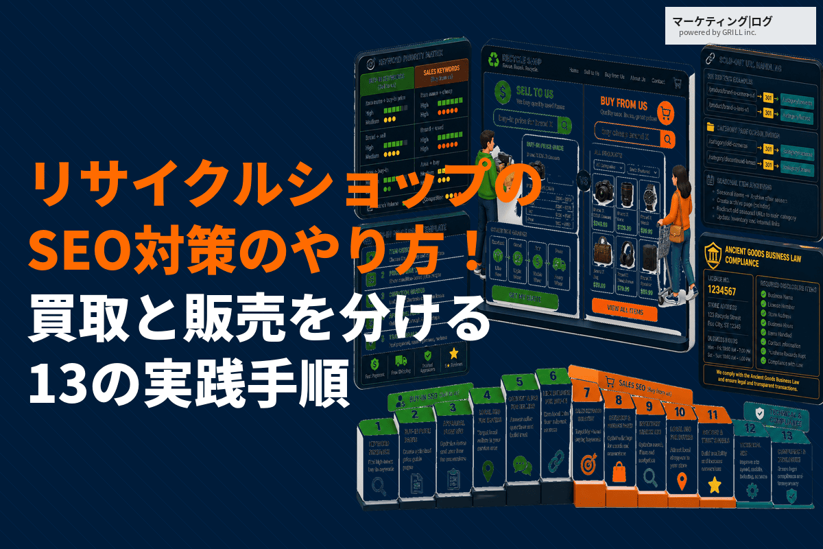 リサイクルショップのSEO対策の効果的なやり方！買取と販売を分ける13の実践手順を大公開！