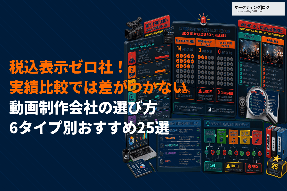 【最新版】動画制作会社の失敗しない選び方！実績比較では分からない理由とタイプ別おすすめ会社25選