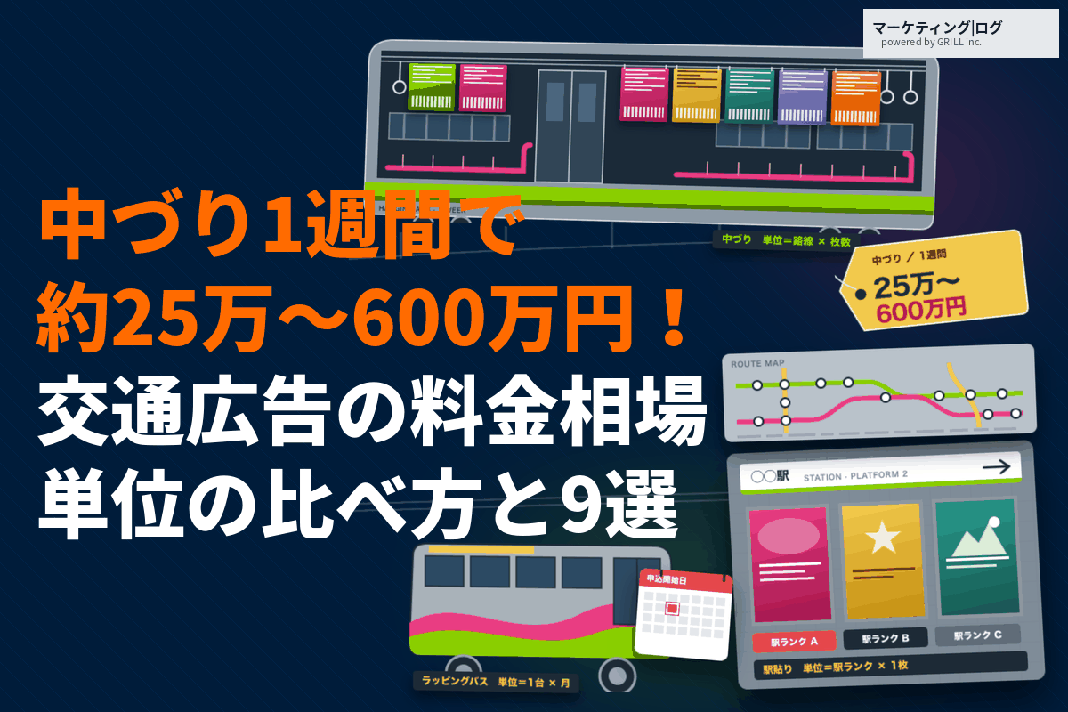 【最新版】交通広告の料金の目安はいくら？費用相場とおすすめ代理店9選を徹底比較！