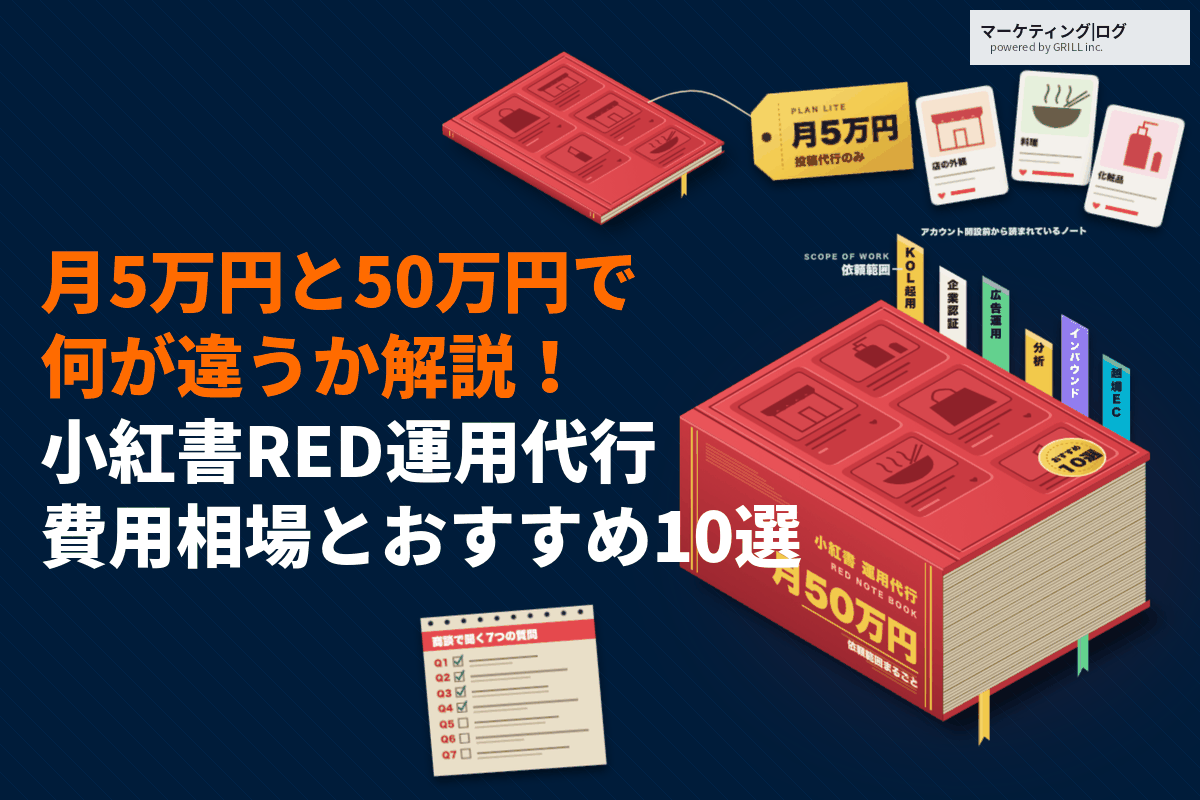 小紅書（RED）の運用代行に強いおすすめ会社10選！月額費用で何が違うか料金相場の目安も解説！