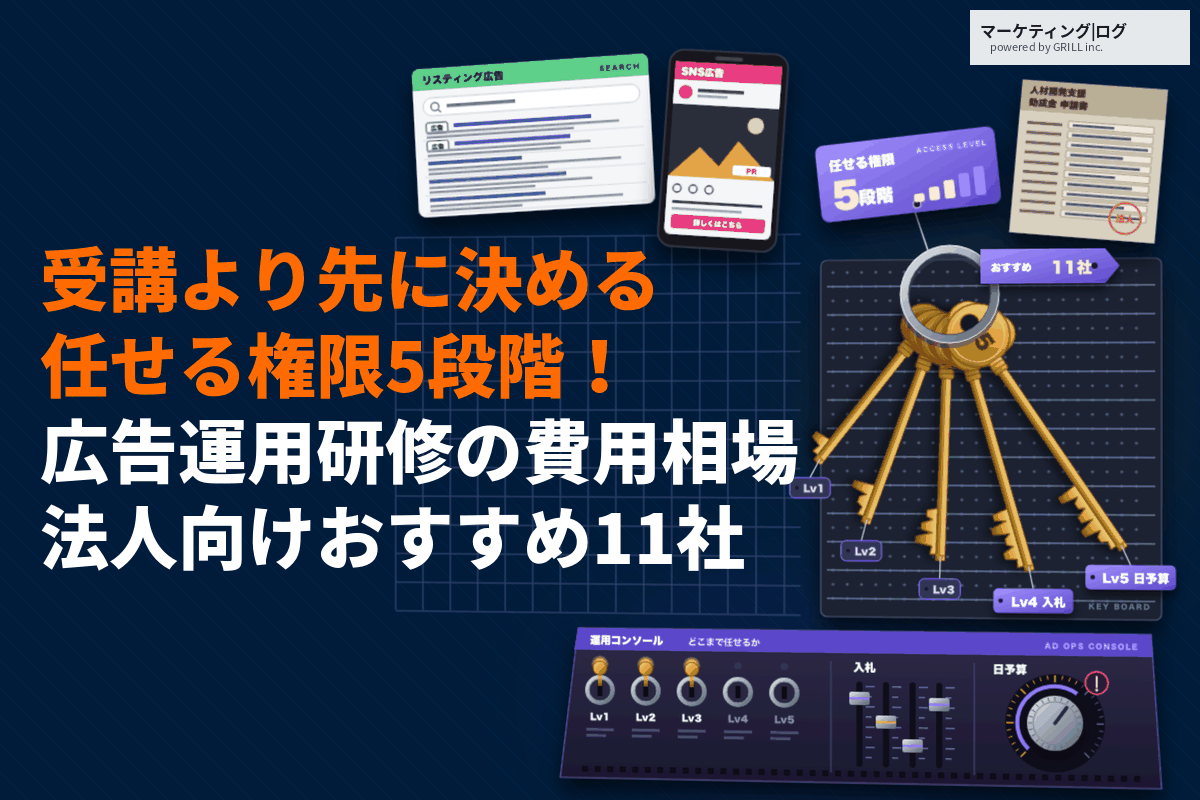 広告運用研修が得意なおすすめ11社と費用相場！受けても成果が出ない会社に足りない準備とは？
